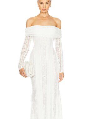 Charo Ruiz White Minerva dress